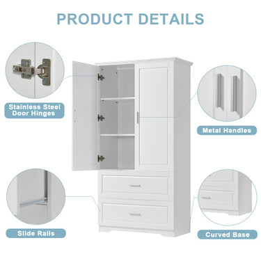 High Bathroom Storage Cabinet